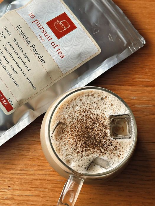 Iced hojicha latte recipe