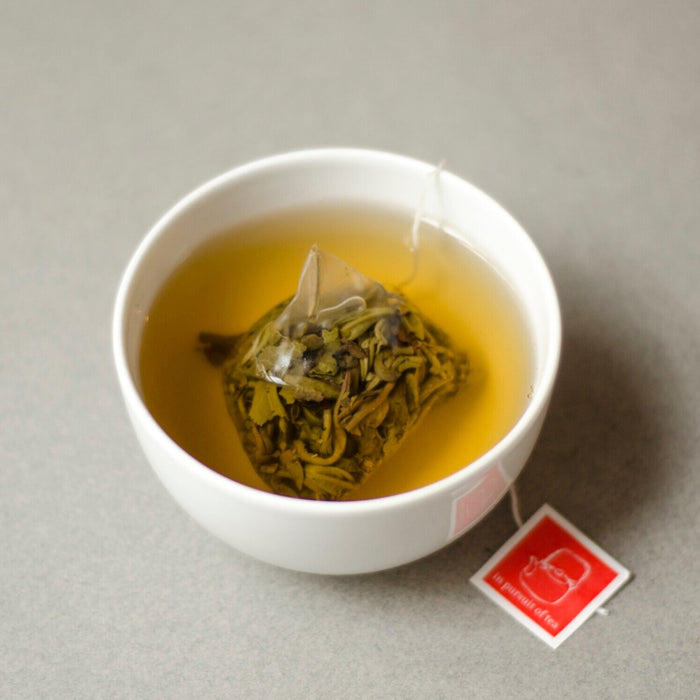 Jasmine Pearls Teabags brewing