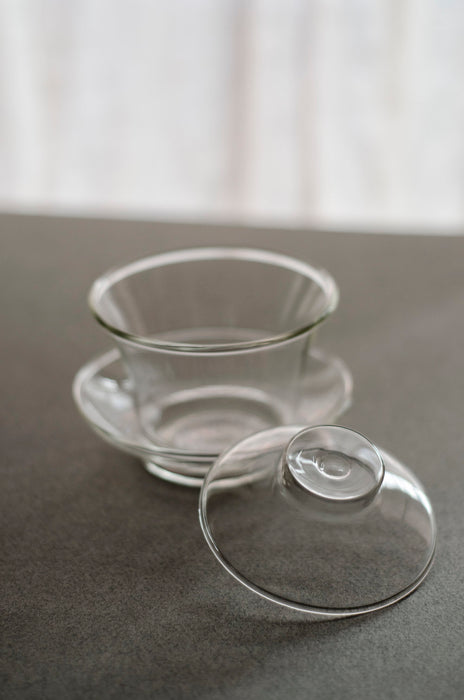 Glass Gaiwan lid off