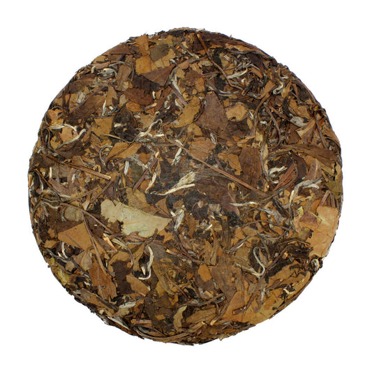 Gong Mei Bingcha White Tea unwrapped