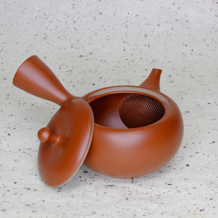 Red Clay Kyusu - Side-Handle Japanese Teapot (8 oz)