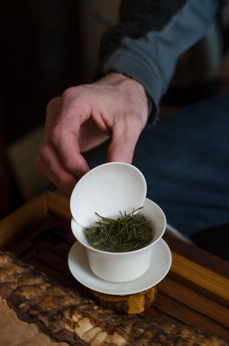 White Gaiwan (3 oz) - tea brewing