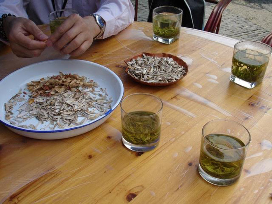 Jade Spring Green Tea tea drinking