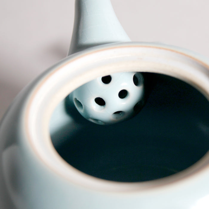 Sky blue gongfu teapot