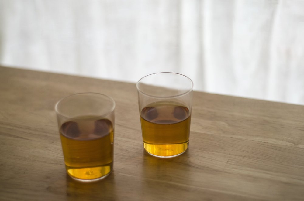 Small Tea Glasses, Set of Two (4 oz) Atmospheric