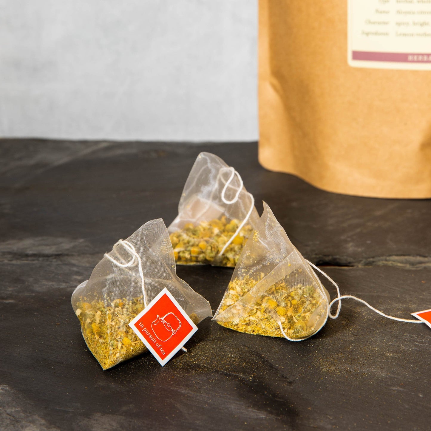 Chamomile Loose Leaf Teabags, Naturally Caffeine Free