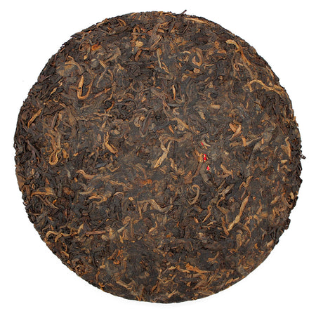 Menghai Brown Bingcha Pu-erh Tea unwrapped