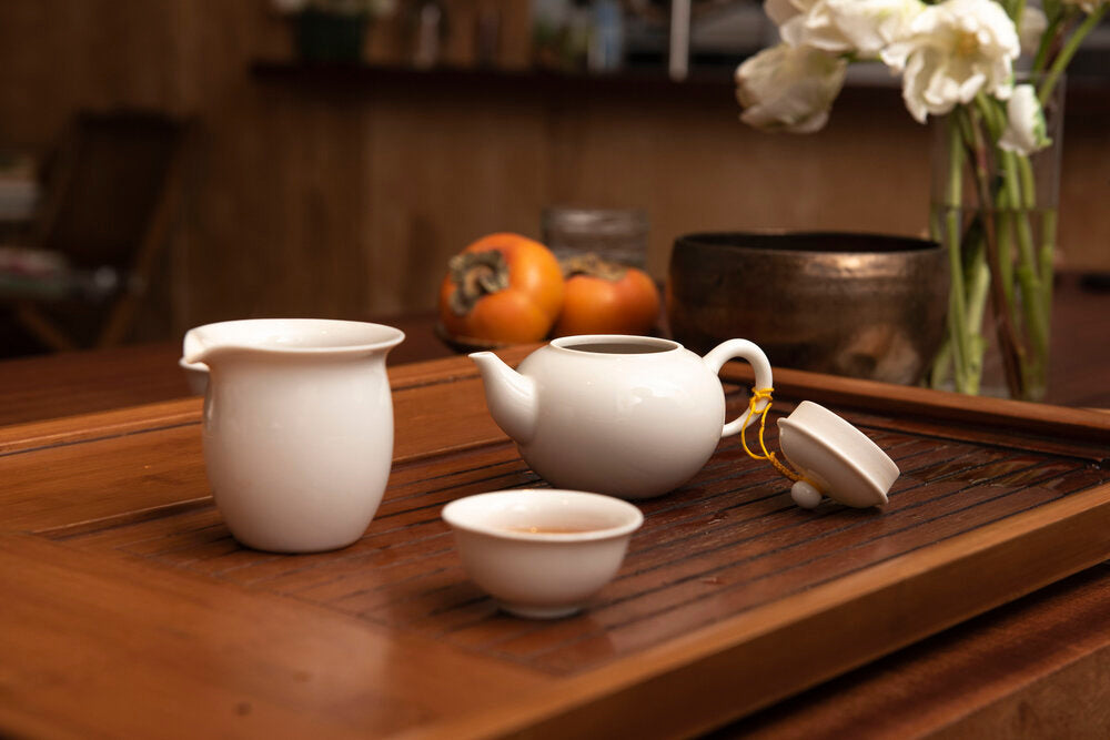 White Porcelain Teapot (7.5 oz) - Atmospheric