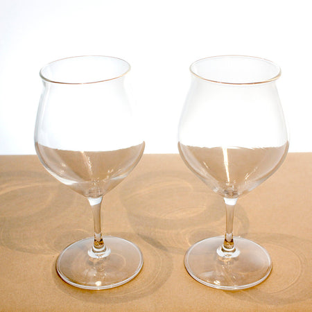 Tulip-Stem Tea Glasses, Set of Two (10 oz)